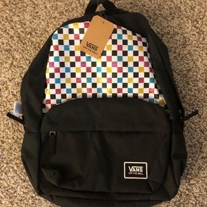 Bday sale Brandnew Vans Glitter Checker Backpack
